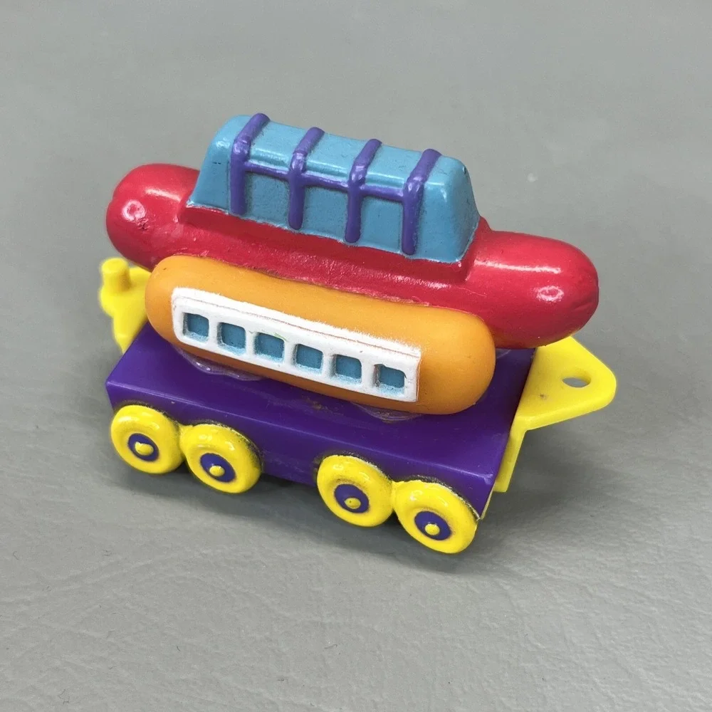 Sonic Drive in 1997 Wacky Pack Toys Chew Chew Train Hotdog Corndog Dr Pepper